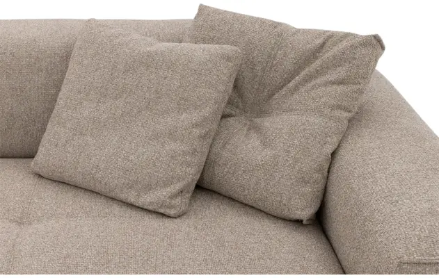 Goossens loungebank lago bruin stof - 8252191-{merk}-lago-bank-stof-bruin-08